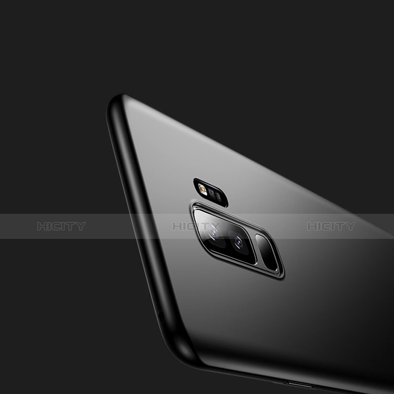 Silikon Hülle Handyhülle Ultra Dünn Schutzhülle S02 für Samsung Galaxy S9 Plus Schwarz groß