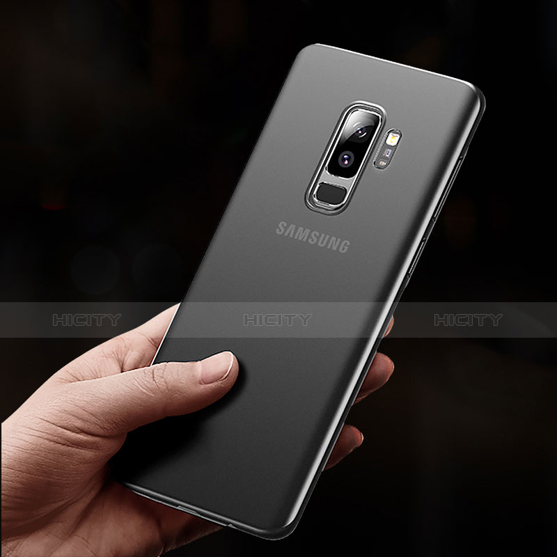 Silikon Hülle Handyhülle Ultra Dünn Schutzhülle S02 für Samsung Galaxy S9 Plus Schwarz