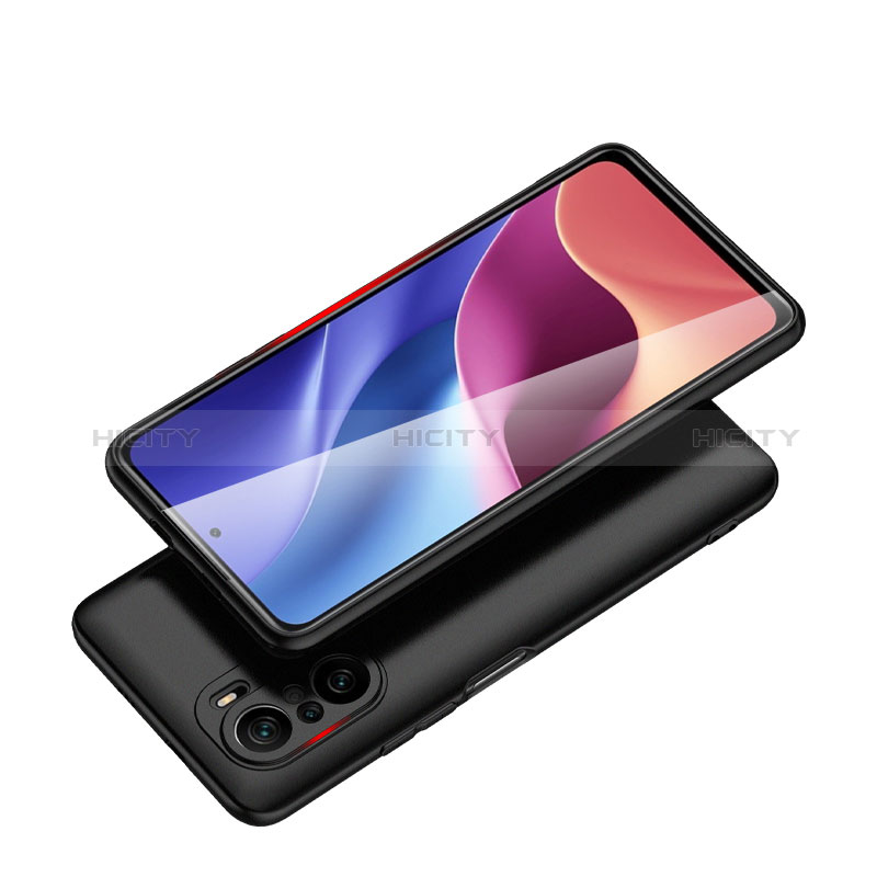 Silikon Hülle Handyhülle Ultra Dünn Schutzhülle S02 für Xiaomi Redmi K40 Pro 5G Schwarz groß
