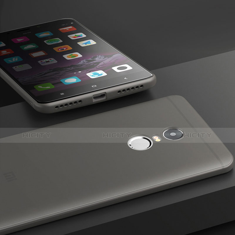 Silikon Hülle Handyhülle Ultra Dünn Schutzhülle S02 für Xiaomi Redmi Note 4 Grau