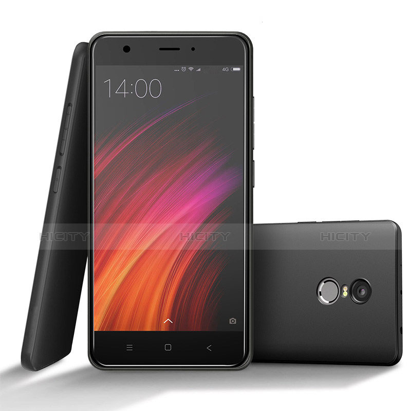 Silikon Hülle Handyhülle Ultra Dünn Schutzhülle S02 für Xiaomi Redmi Note 4X High Edition Schwarz Plus