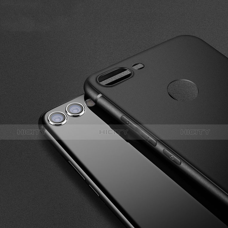 Silikon Hülle Handyhülle Ultra Dünn Schutzhülle S03 für Huawei Enjoy 7S Schwarz groß