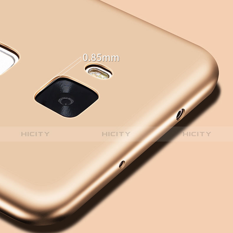 Silikon Hülle Handyhülle Ultra Dünn Schutzhülle S03 für Huawei G7 Plus Gold groß