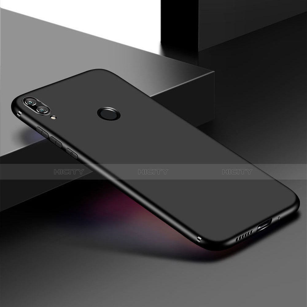 Silikon Hülle Handyhülle Ultra Dünn Schutzhülle S03 für Huawei Honor Play 8C Schwarz groß