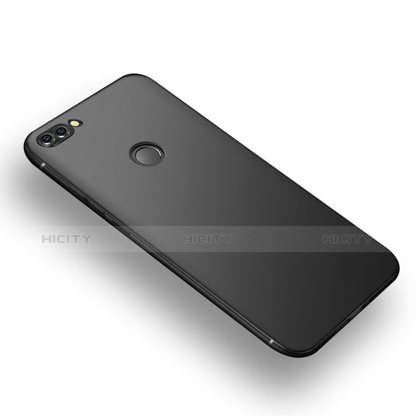 Silikon Hülle Handyhülle Ultra Dünn Schutzhülle S03 für Huawei P Smart Schwarz groß