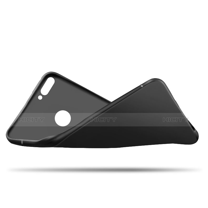 Silikon Hülle Handyhülle Ultra Dünn Schutzhülle S03 für Huawei P Smart Schwarz groß