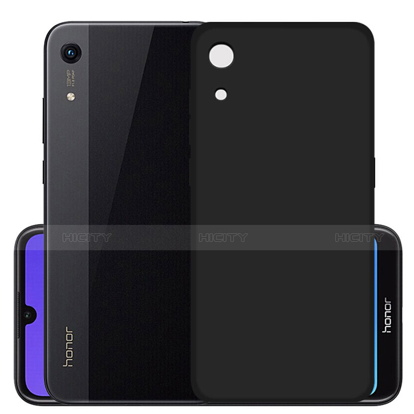 Silikon Hülle Handyhülle Ultra Dünn Schutzhülle S03 für Huawei Y6 Prime (2019) Schwarz Plus