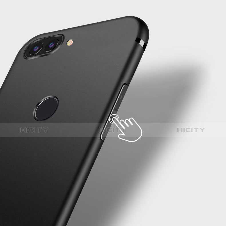 Silikon Hülle Handyhülle Ultra Dünn Schutzhülle S03 für Huawei Y9 (2018) Schwarz groß