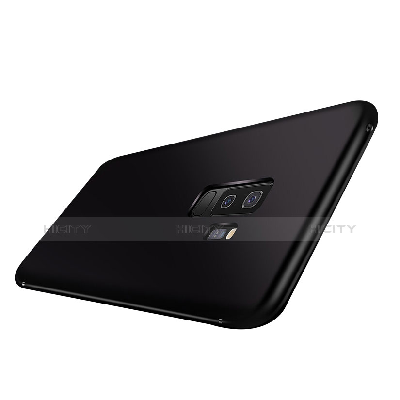 Silikon Hülle Handyhülle Ultra Dünn Schutzhülle S03 für Samsung Galaxy A6 Plus (2018) Schwarz