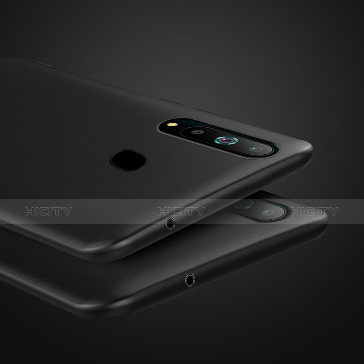 Silikon Hülle Handyhülle Ultra Dünn Schutzhülle S03 für Samsung Galaxy A8s SM-G8870 Schwarz groß