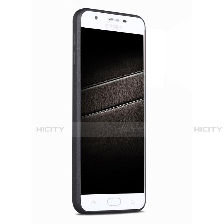Silikon Hülle Handyhülle Ultra Dünn Schutzhülle S03 für Samsung Galaxy J7 Prime Schwarz