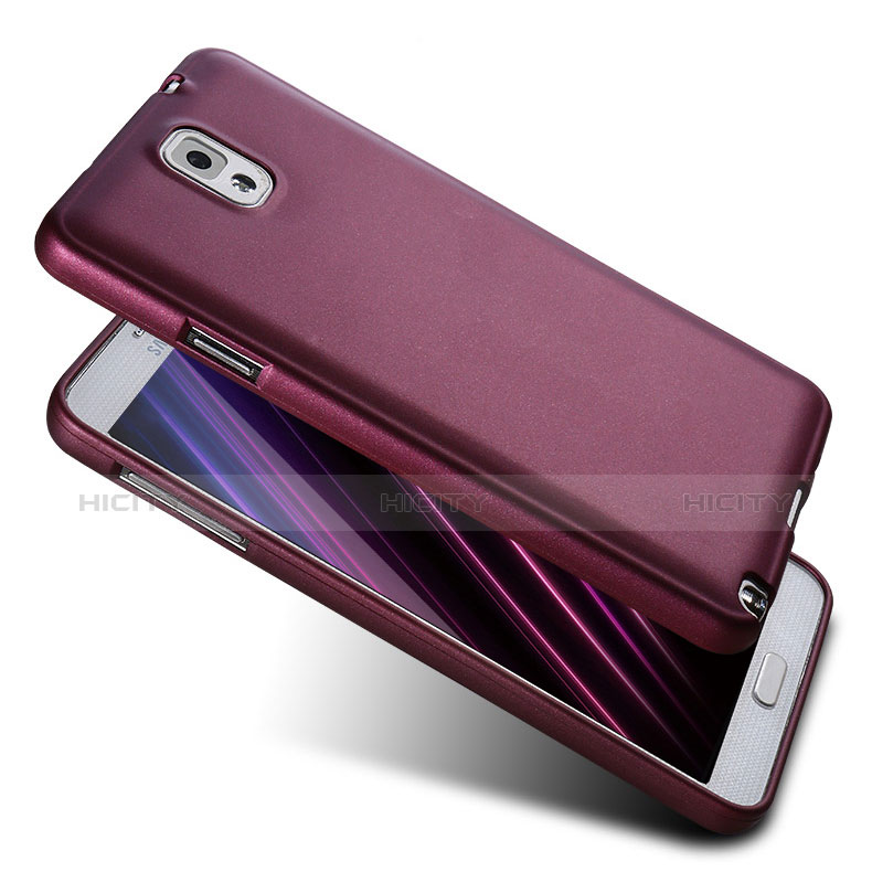 Silikon Hülle Handyhülle Ultra Dünn Schutzhülle S03 für Samsung Galaxy Note 3 N9000 Violett Plus