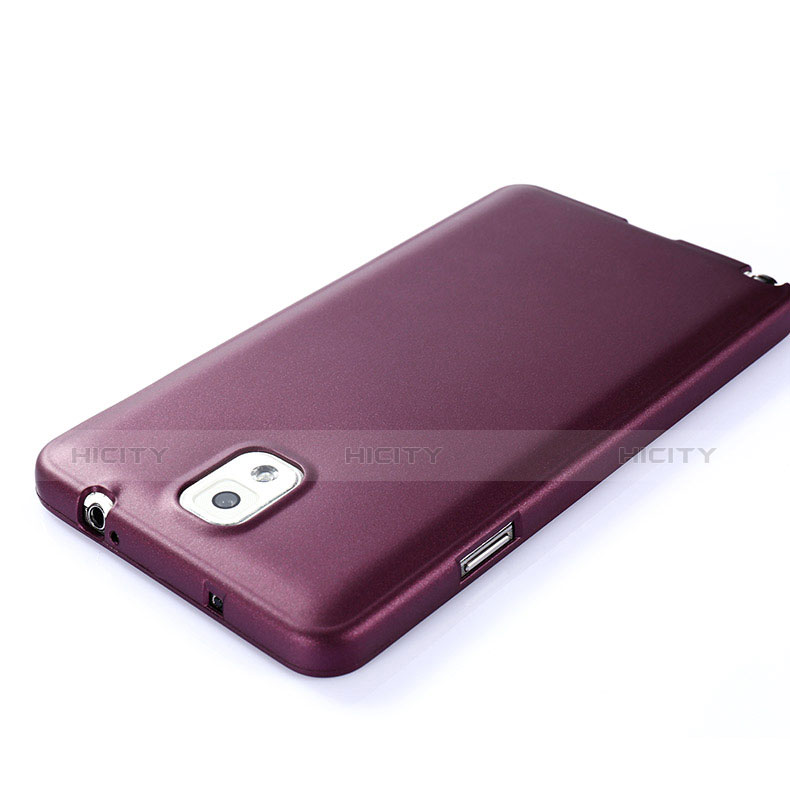 Silikon Hülle Handyhülle Ultra Dünn Schutzhülle S03 für Samsung Galaxy Note 3 N9000 Violett groß