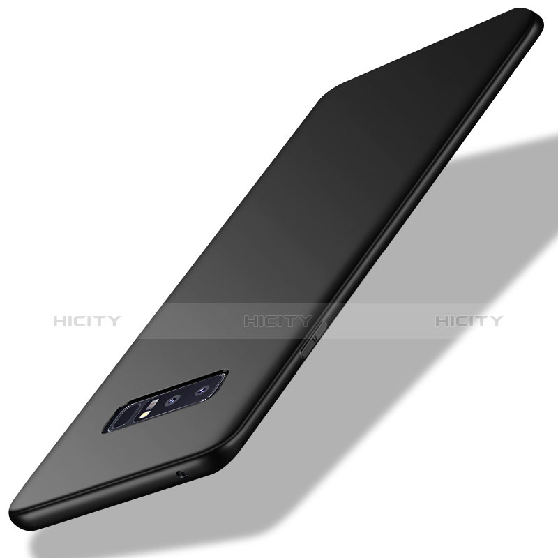 Silikon Hülle Handyhülle Ultra Dünn Schutzhülle S03 für Samsung Galaxy Note 8 Schwarz groß