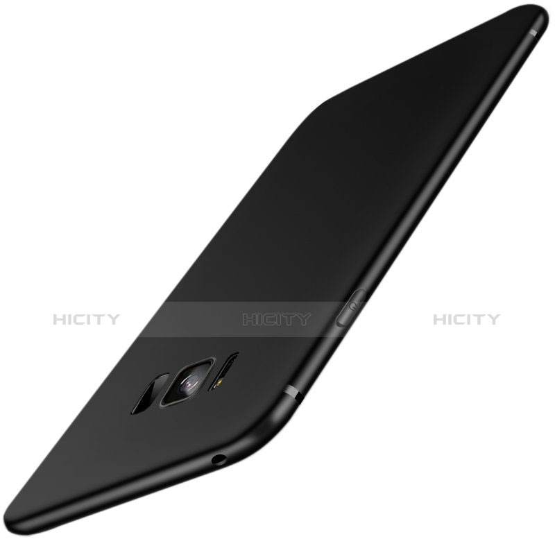 Silikon Hülle Handyhülle Ultra Dünn Schutzhülle S03 für Samsung Galaxy S8 Schwarz groß