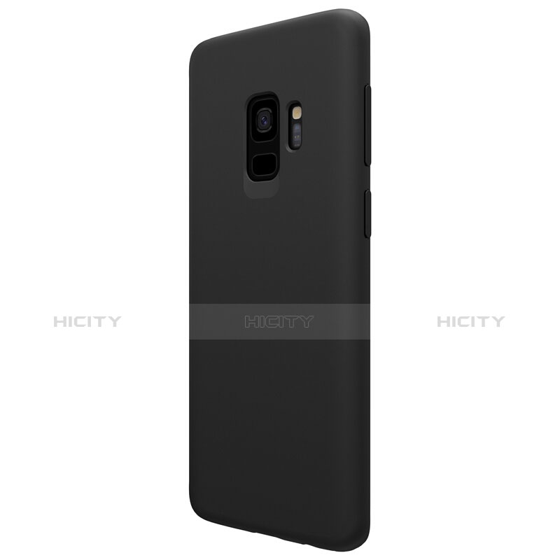 Silikon Hülle Handyhülle Ultra Dünn Schutzhülle S03 für Samsung Galaxy S9 Schwarz groß