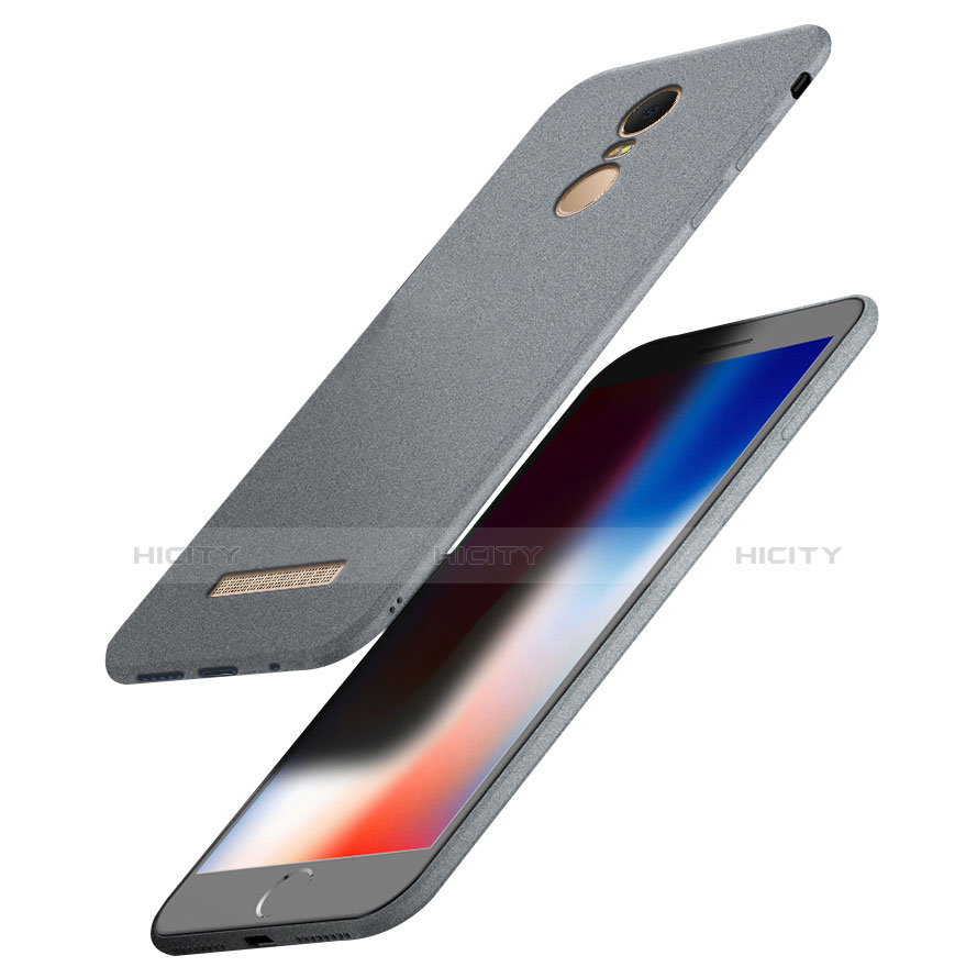 Silikon Hülle Handyhülle Ultra Dünn Schutzhülle S03 für Xiaomi Redmi Note 3 Grau