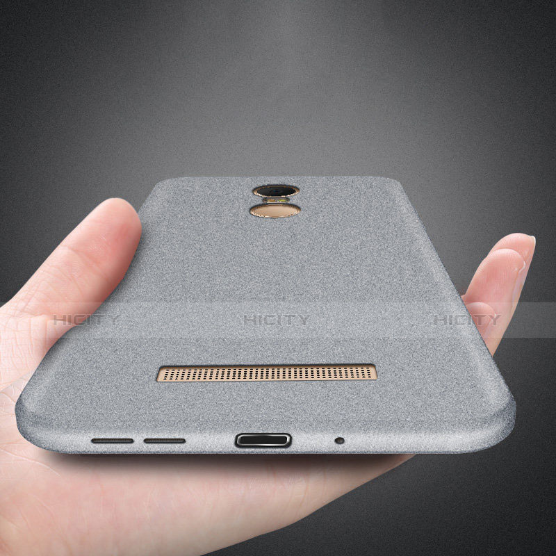 Silikon Hülle Handyhülle Ultra Dünn Schutzhülle S03 für Xiaomi Redmi Note 3 Pro Grau groß