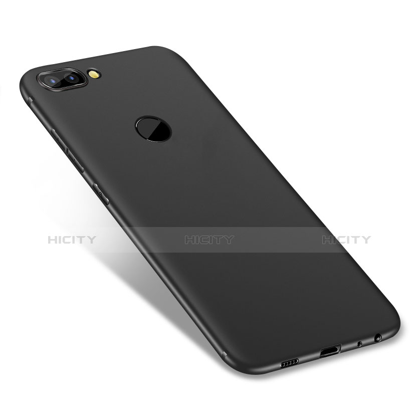 Silikon Hülle Handyhülle Ultra Dünn Schutzhülle S04 für Huawei P Smart Schwarz groß