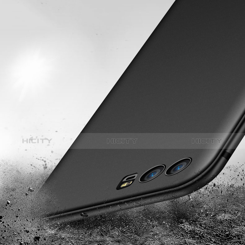 Silikon Hülle Handyhülle Ultra Dünn Schutzhülle S04 für Huawei P10 Plus Schwarz groß