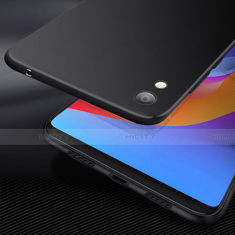 Silikon Hülle Handyhülle Ultra Dünn Schutzhülle S04 für Huawei Y6 Pro (2019) Schwarz groß