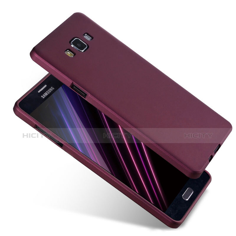 Silikon Hülle Handyhülle Ultra Dünn Schutzhülle S04 für Samsung Galaxy A7 Duos SM-A700F A700FD Violett