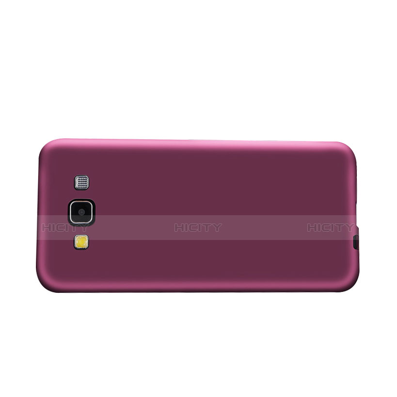 Silikon Hülle Handyhülle Ultra Dünn Schutzhülle S04 für Samsung Galaxy A7 SM-A700 Violett groß