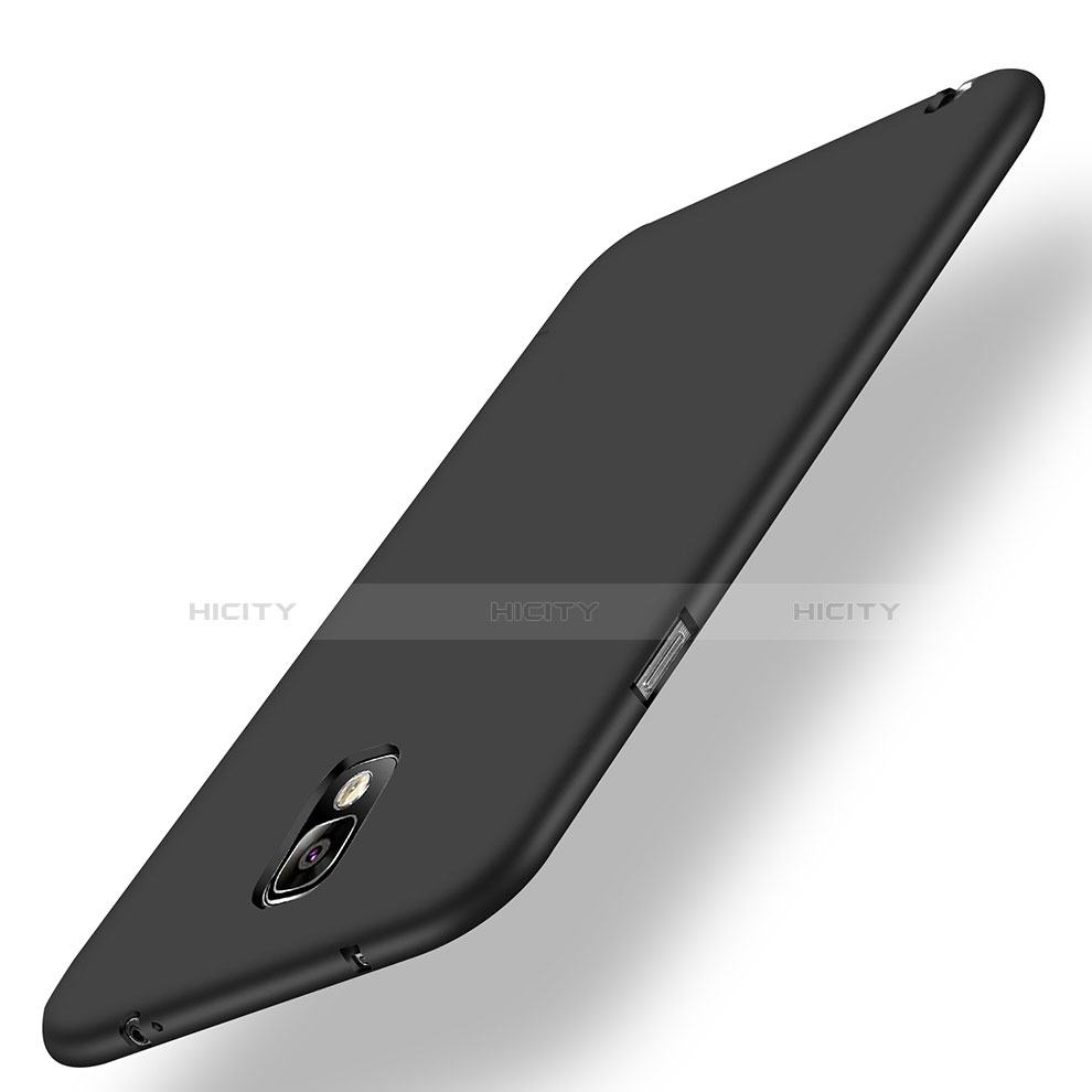 Silikon Hülle Handyhülle Ultra Dünn Schutzhülle S04 für Samsung Galaxy Note 3 N9000 Schwarz groß