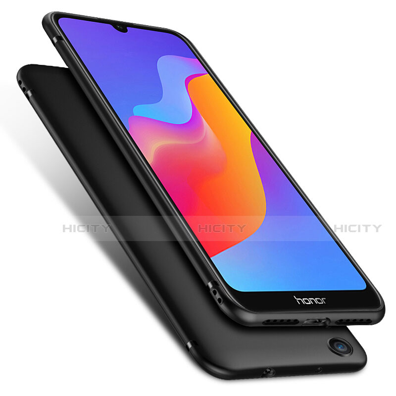 Silikon Hülle Handyhülle Ultra Dünn Schutzhülle S06 für Huawei Y6 Prime (2019) Schwarz groß