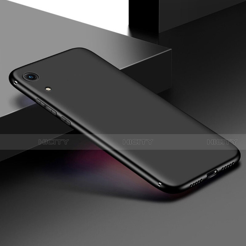 Silikon Hülle Handyhülle Ultra Dünn Schutzhülle S07 für Huawei Y6 Prime (2019) Schwarz groß