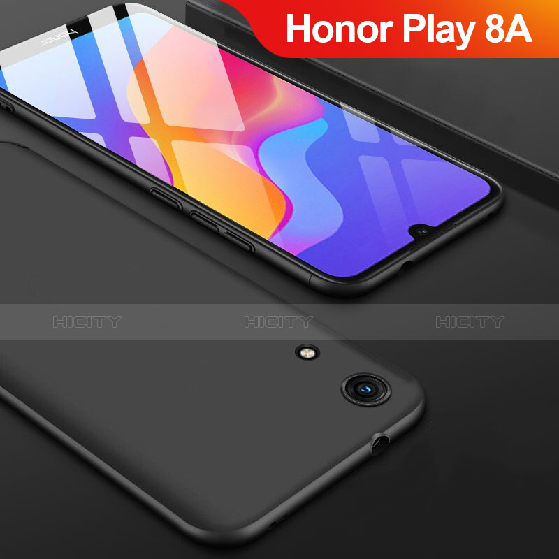 Silikon Hülle Handyhülle Ultra Dünn Schutzhülle S08 für Huawei Honor Play 8A Schwarz Plus