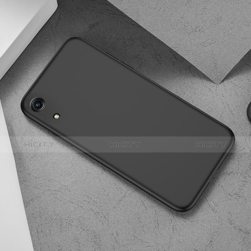 Silikon Hülle Handyhülle Ultra Dünn Schutzhülle S08 für Huawei Honor Play 8A Schwarz groß