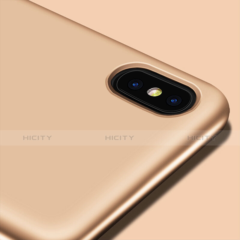 Silikon Hülle Handyhülle Ultra Dünn Schutzhülle S16 für Apple iPhone Xs Max Gold