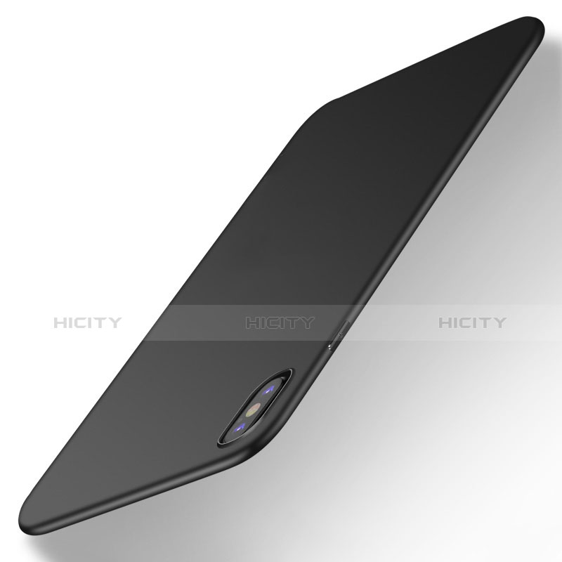 Silikon Hülle Handyhülle Ultra Dünn Schutzhülle S16 für Apple iPhone Xs Max Schwarz groß