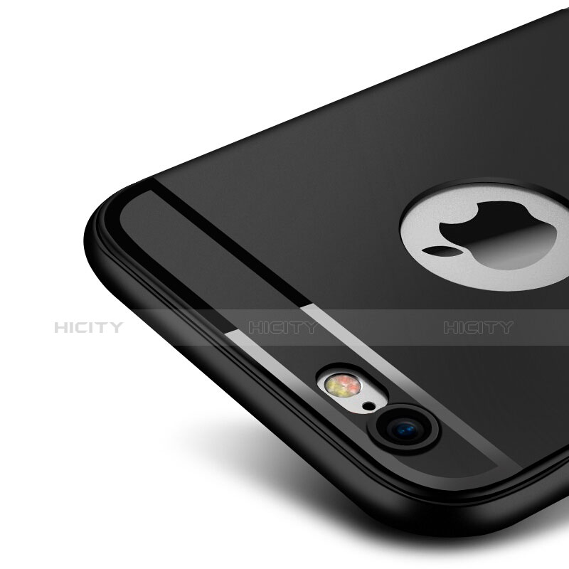Silikon Hülle Handyhülle Ultra Dünn Schutzhülle Silikon für Apple iPhone 6S Schwarz