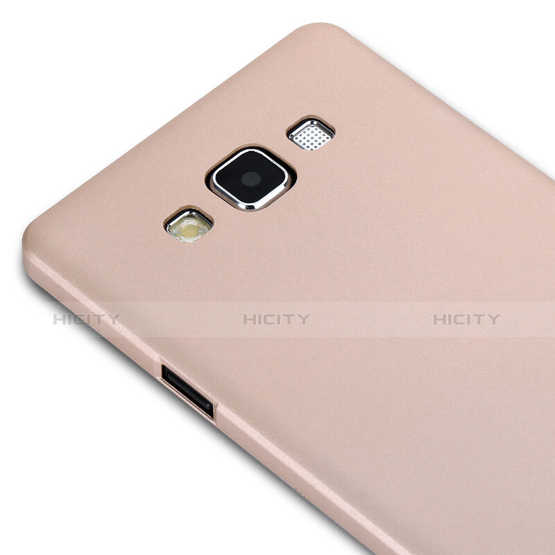 Silikon Hülle Handyhülle Ultra Dünn Schutzhülle Silikon für Samsung Galaxy A7 SM-A700 Gold groß