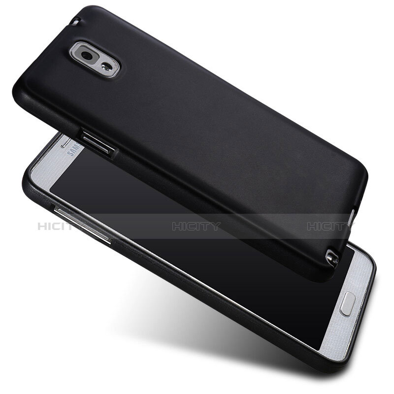 Silikon Hülle Handyhülle Ultra Dünn Schutzhülle Silikon für Samsung Galaxy Note 3 N9000 Schwarz