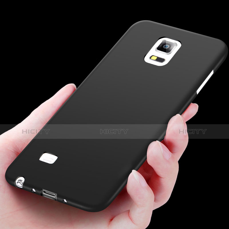 Silikon Hülle Handyhülle Ultra Dünn Schutzhülle Silikon für Samsung Galaxy Note 4 SM-N910F Schwarz groß