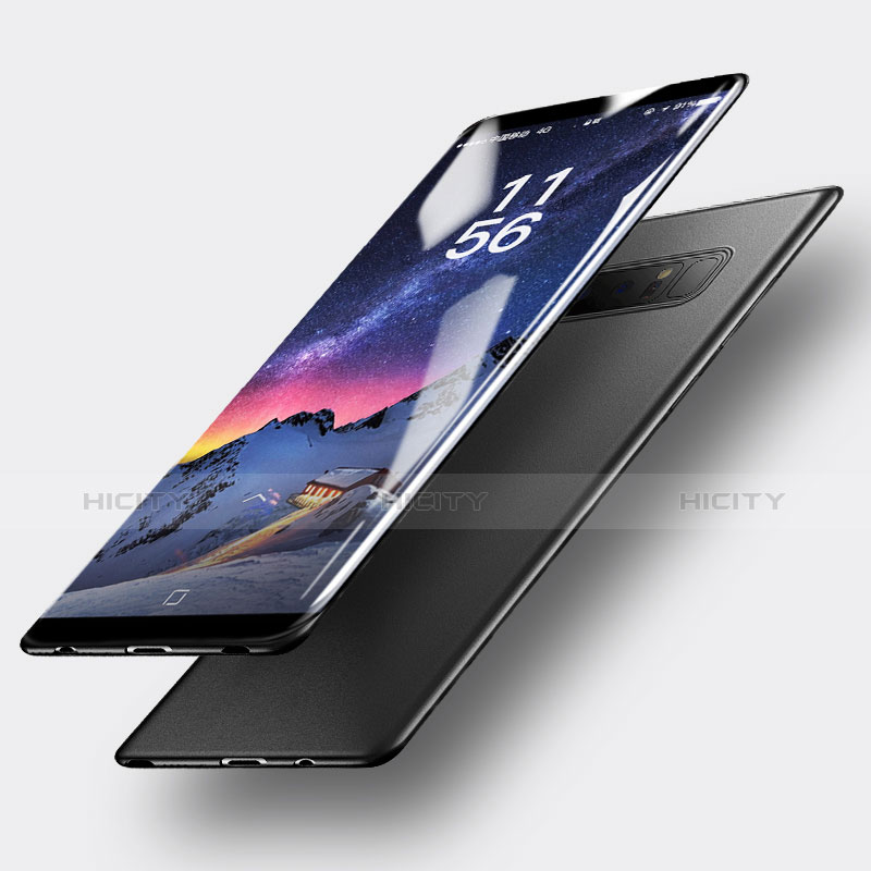 Silikon Hülle Handyhülle Ultra Dünn Schutzhülle Silikon für Samsung Galaxy Note 8 Schwarz Plus