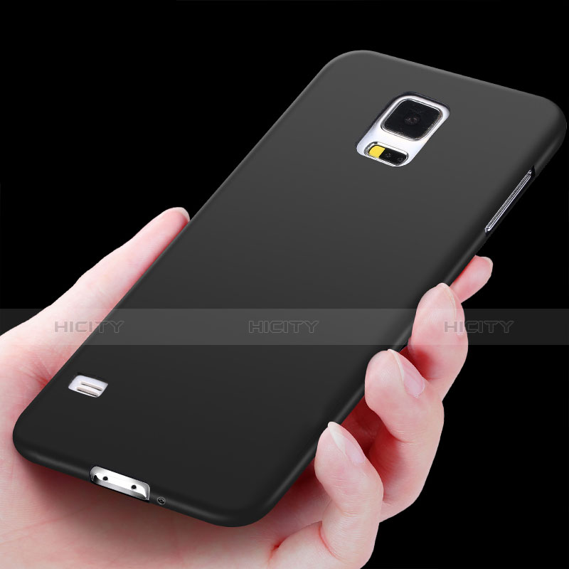 Silikon Hülle Handyhülle Ultra Dünn Schutzhülle Silikon für Samsung Galaxy S5 Duos Plus Schwarz