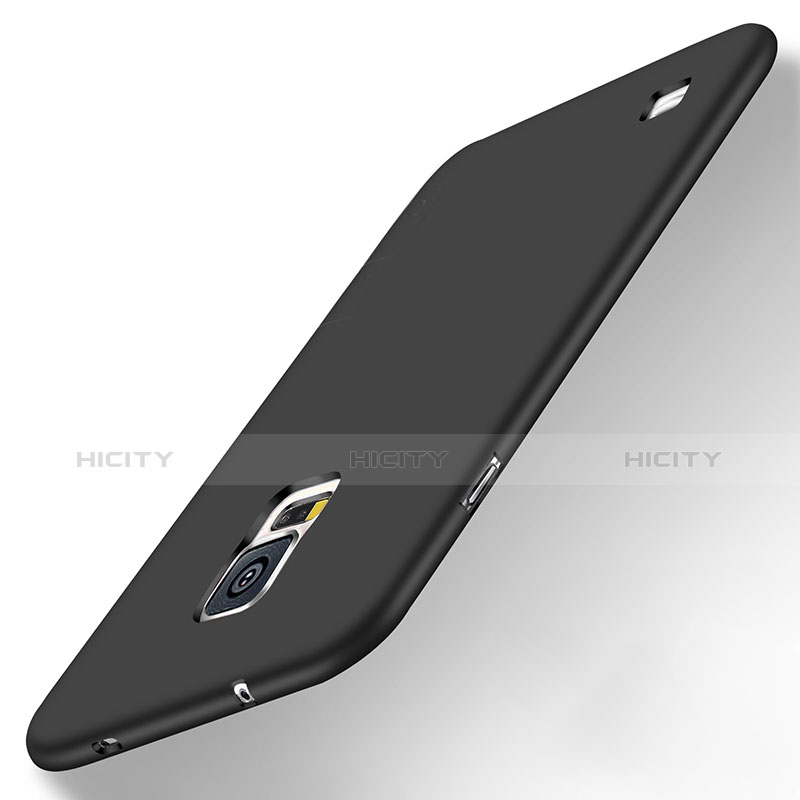 Silikon Hülle Handyhülle Ultra Dünn Schutzhülle Silikon für Samsung Galaxy S5 Duos Plus Schwarz