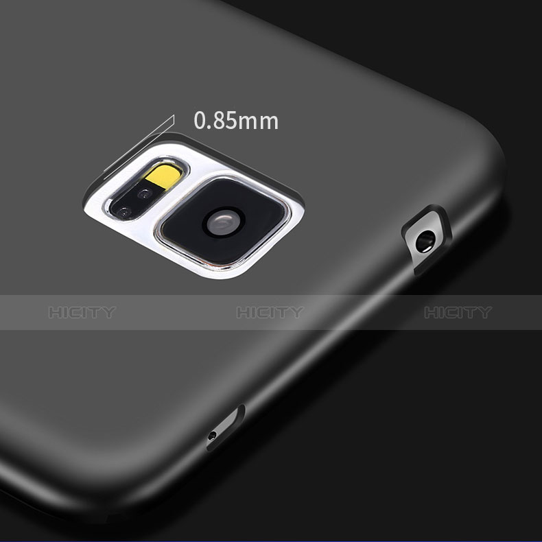Silikon Hülle Handyhülle Ultra Dünn Schutzhülle Silikon für Samsung Galaxy S5 G900F G903F Schwarz