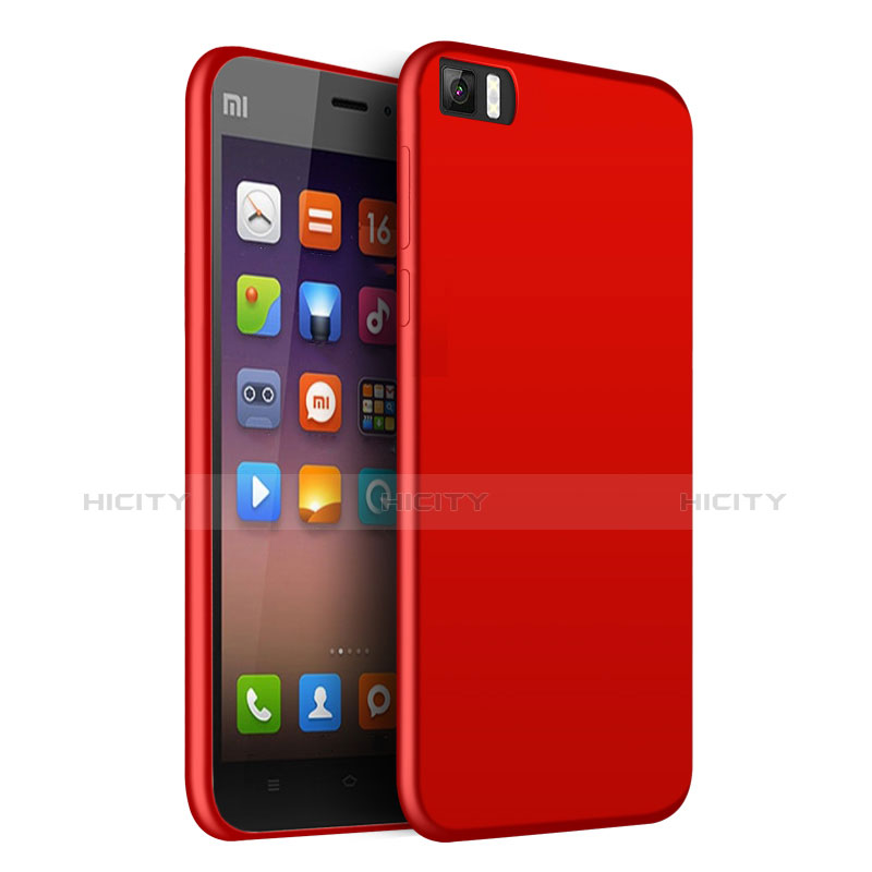 Silikon Hülle Handyhülle Ultra Dünn Schutzhülle Silikon für Xiaomi Mi 3 Rot Plus