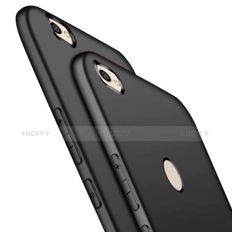 Silikon Hülle Handyhülle Ultra Dünn Schutzhülle Silikon für Xiaomi Redmi Note 5A High Edition Schwarz groß