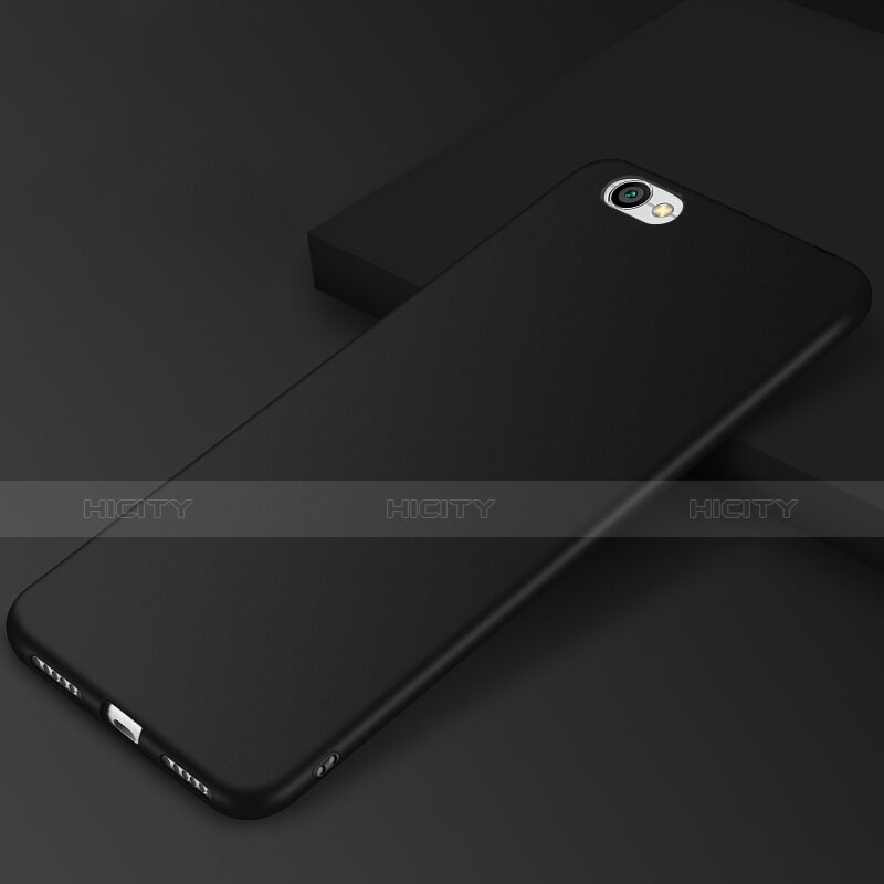 Silikon Hülle Handyhülle Ultra Dünn Schutzhülle Silikon für Xiaomi Redmi Note 5A Standard Edition Schwarz groß