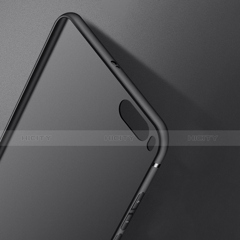 Silikon Hülle Handyhülle Ultra Dünn Schutzhülle Silikon mit Fingerring Ständer A02 für Xiaomi Mi Note 3 Schwarz groß