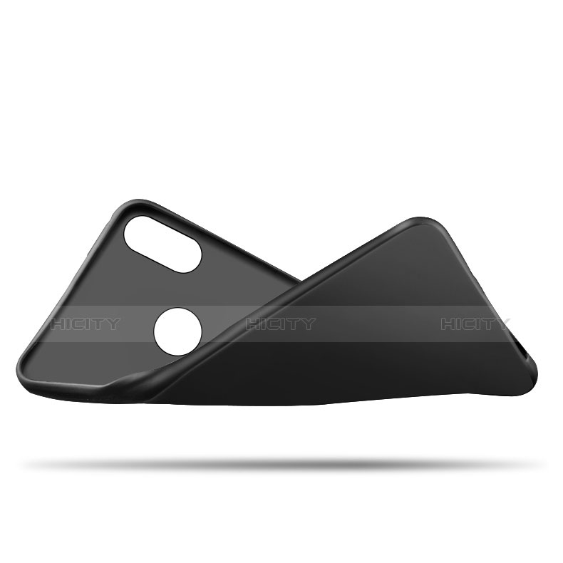 Silikon Hülle Handyhülle Ultra Dünn Schutzhülle Silikon mit Fingerring Ständer für Xiaomi Redmi Note 5 AI Dual Camera Schwarz
