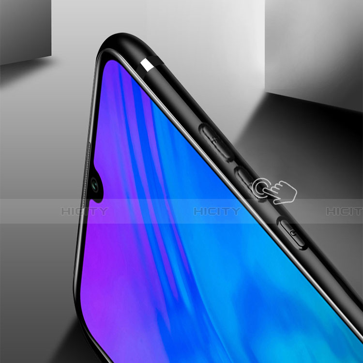 Silikon Hülle Handyhülle Ultra Dünn Schutzhülle Silikon mit Magnetisch Fingerring Ständer für Huawei Enjoy 9s Schwarz groß