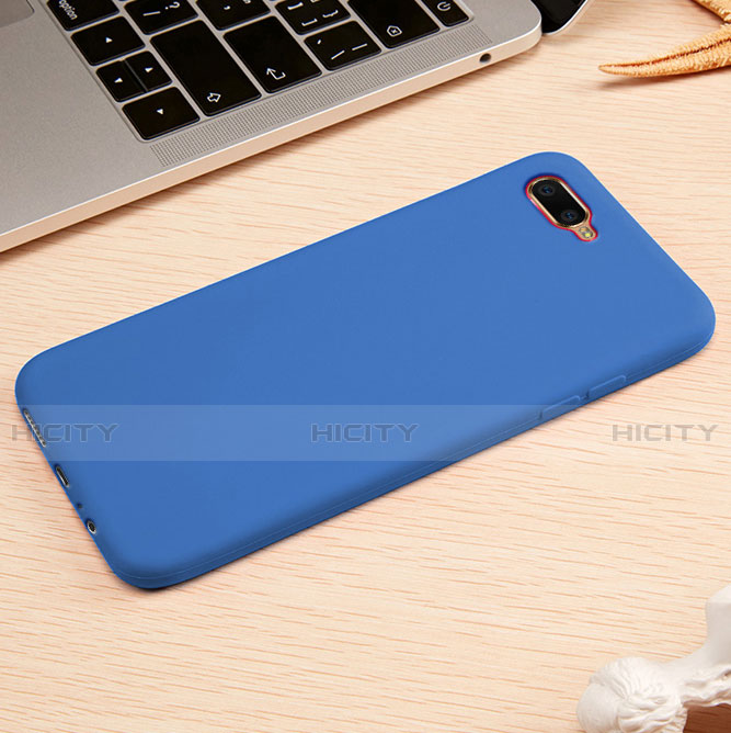 Silikon Hülle Handyhülle Ultra Dünn Schutzhülle Tasche A01 für Oppo K1 Blau Plus