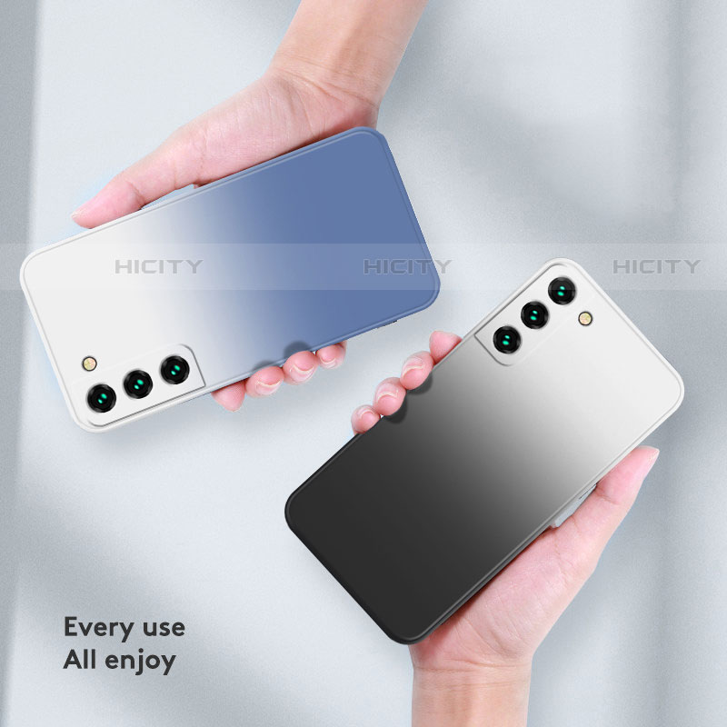 Silikon Hülle Handyhülle Ultra Dünn Schutzhülle Tasche Durchsichtig Farbverlauf für Samsung Galaxy S21 Plus 5G